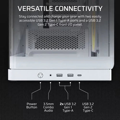 Corsair Chassis 4500X RS ARGB WHITE PC Case Without PSU - CC-9011315-WW