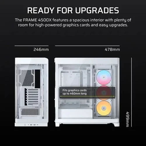 Corsair Chassis 4500X RS ARGB WHITE PC Case Without PSU - CC-9011315-WW