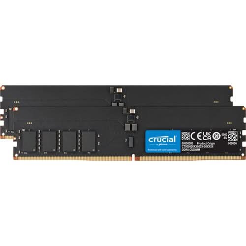 Crucial 128GB (2 x 64GB) DDR5 6400 MHz CUDIMM Memory Kit CT64G64C52CU5