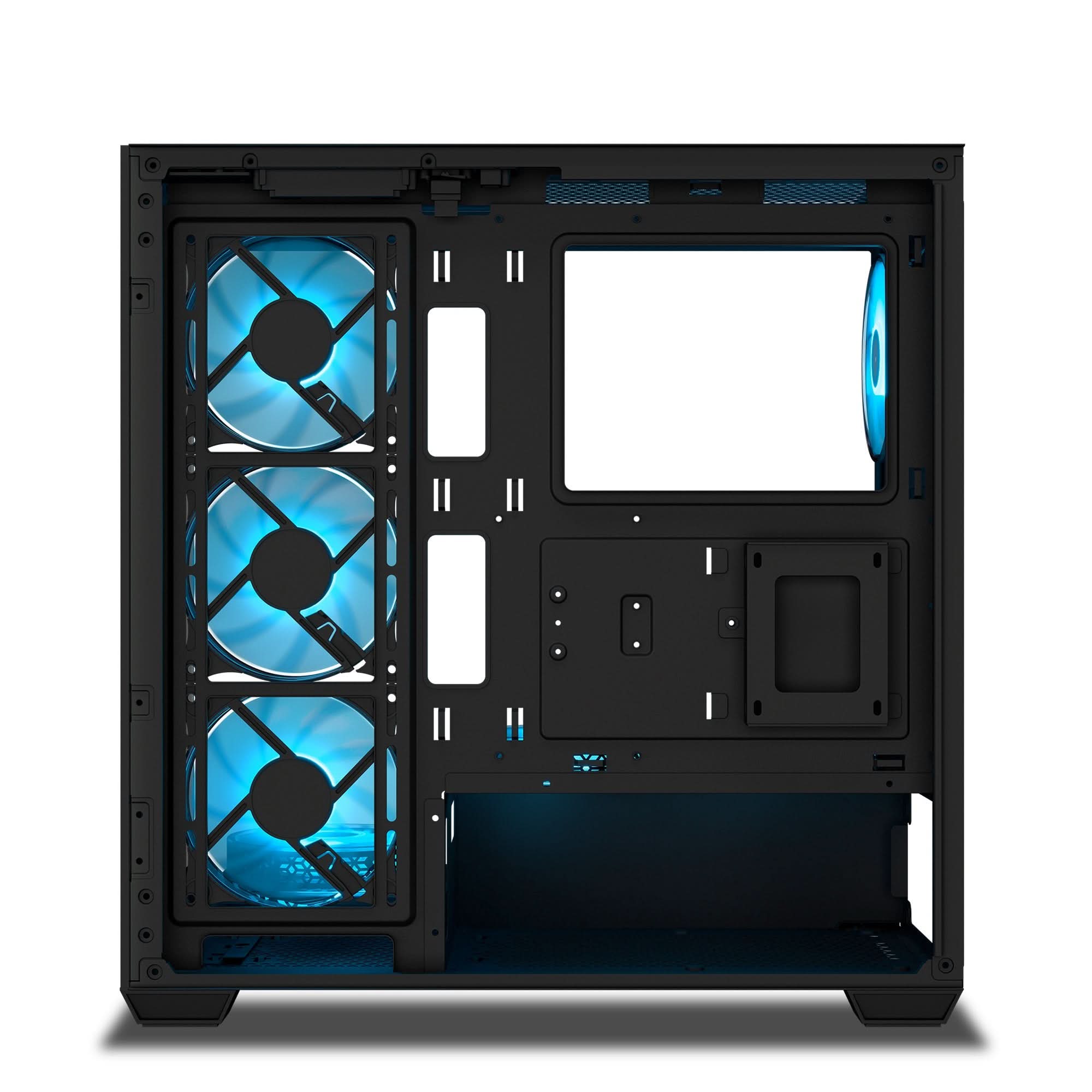 ANT ESPORTS CRYSTAL X7 ATX CABINET BLACK