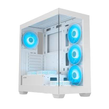 ANT ESPORTS CRYSTAL X7 ATX CABINET WHITE