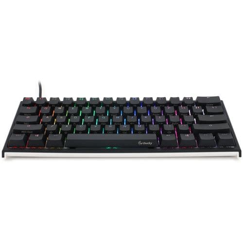 DUCKY One 2 Mini 60% Mechanical Wired Gaming Keyboard ( Black ) ( Cherry MX Blue Switch )