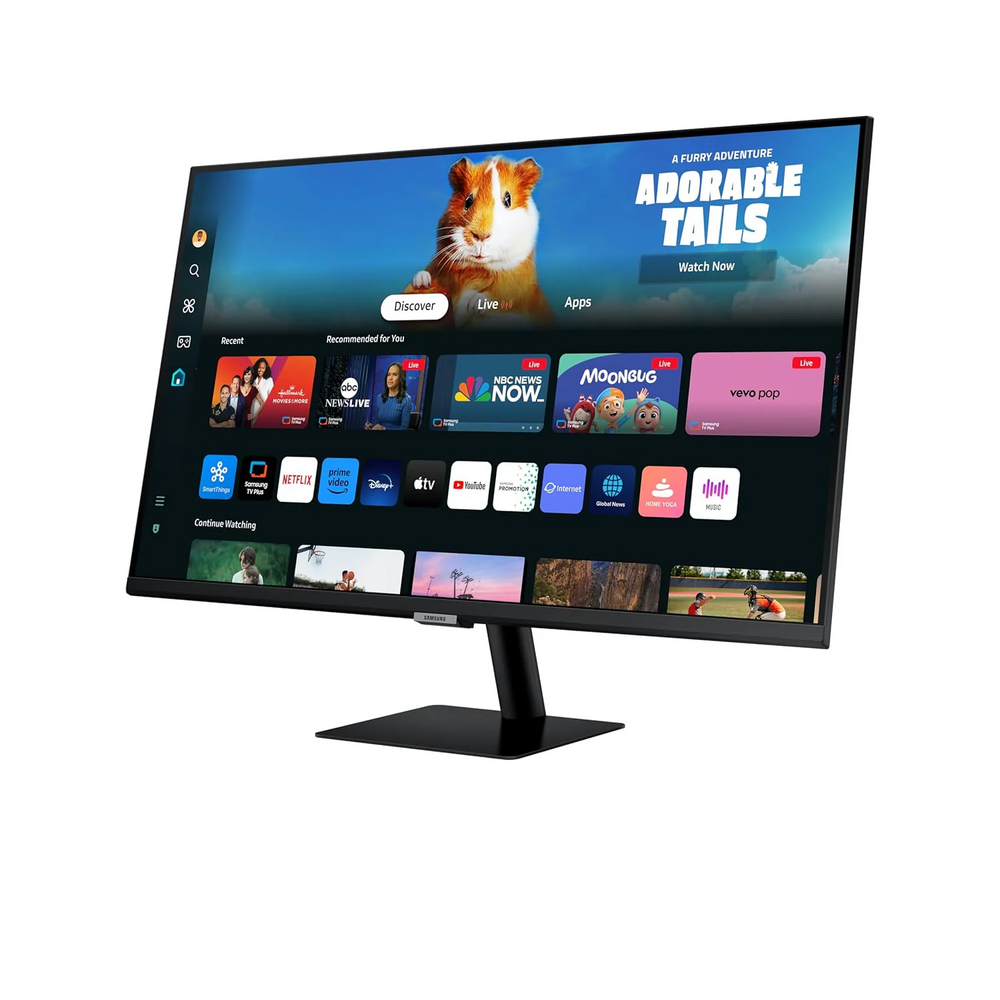 SAMSUNG M5 LS27DM500EWXXL 27 Inch FHD 60Hz IPS Panel 72% SRGB 4MS AMD Freesync Smart Monitor