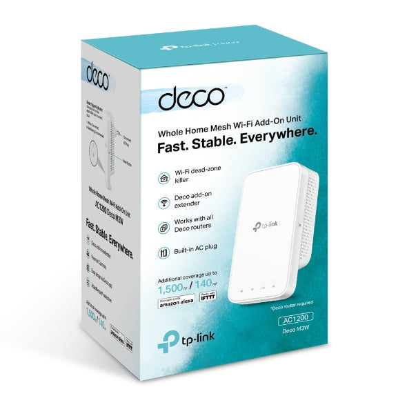 TPLink Deco M3W AC1200 Whole Home Mesh Wi-Fi Add-On Unit
