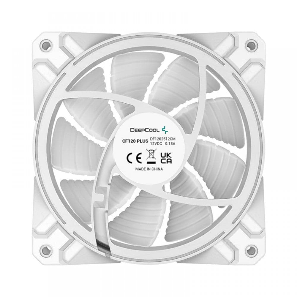 DEEPCOOL CF120 Plus White ARGB Cabinet Fan ( Triple Pack ) ( White )