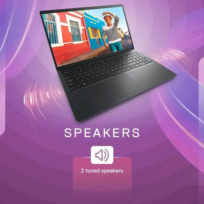 Dell 15, AMD Ryzen 3 7320U, 8GB RAM, 512GB SSD, FHD, 15.6"/39.62cm, Windows 11, Office H&S 2024, Black Laptop