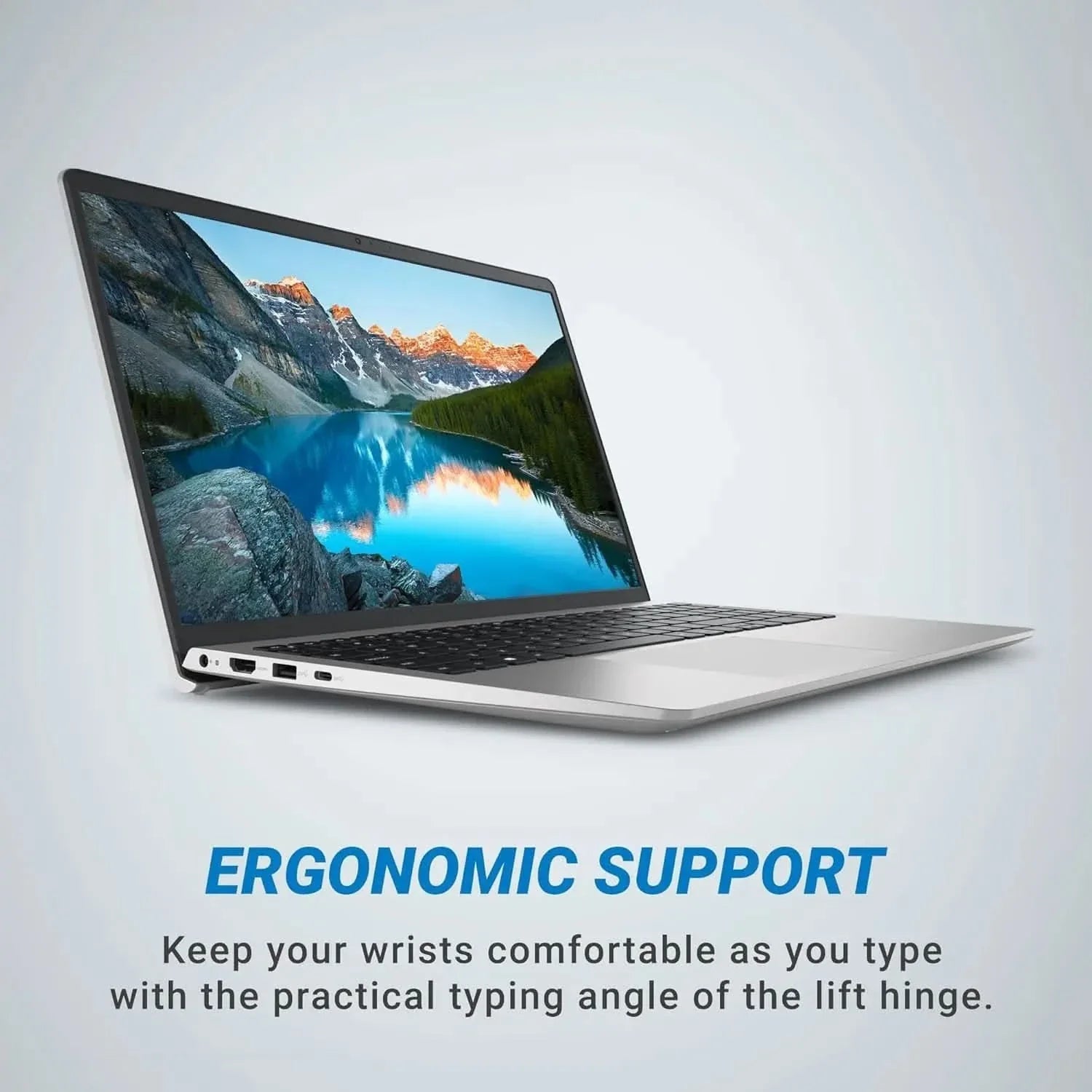 Dell 15, AMD Ryzen 5-7530U, 16GB RAM, 512GB SSD, FHD IPS, 15.6"/39.62cm, Windows 11, MSO 2024, Platinum Silver Laptop
