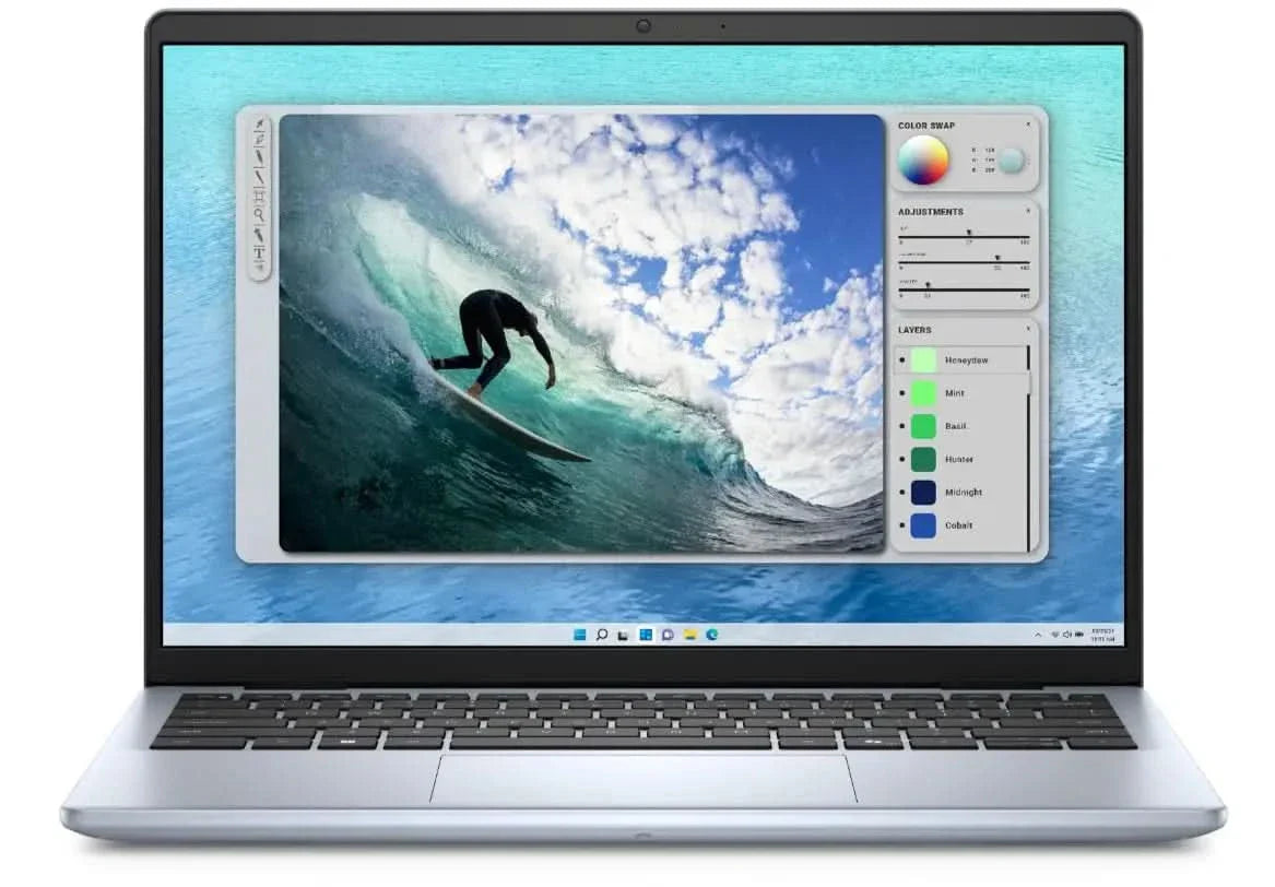 Dell Inspiron 5440 Notebook Computer, Intel Core 3 100U 14th Gen Processor, 8GB DDR5 RAM, 512GB SSD, 14" FHD+ Screen Ice Blue