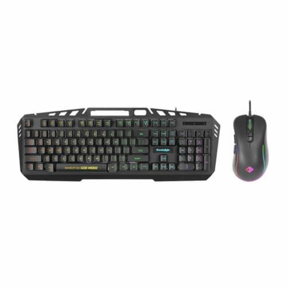 COSMIC BYTE Dragon Fly Full Size Membrane Wired Gaming Keyboard & Mouse Combo ( Black )