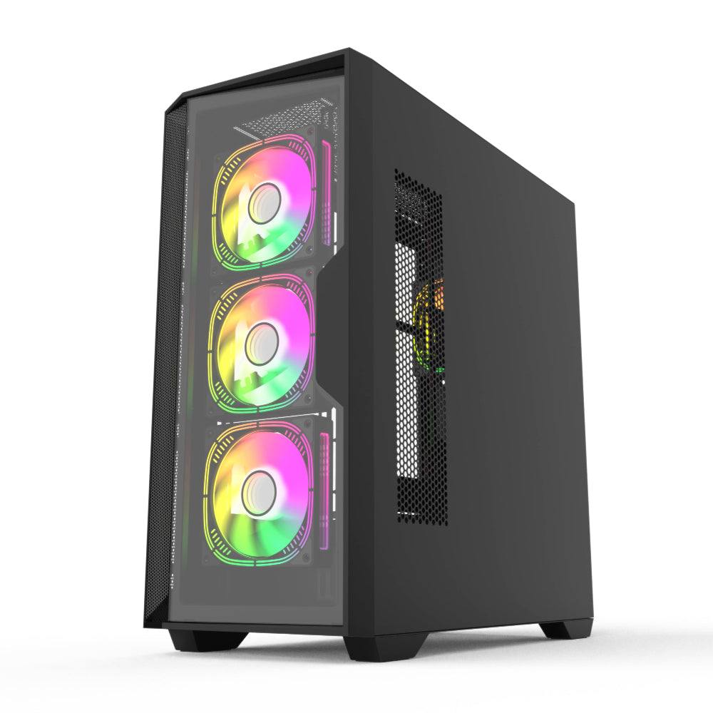TAG Gamerz Andromeda RGB MATX Mid Tower Cabinet (Black)