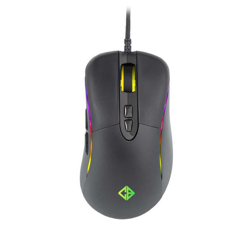 COSMIC BYTE Equinox Alpha Wired Ergonomic Gaming Mouse (5000DPI/7 Macro Buttons) (Black)