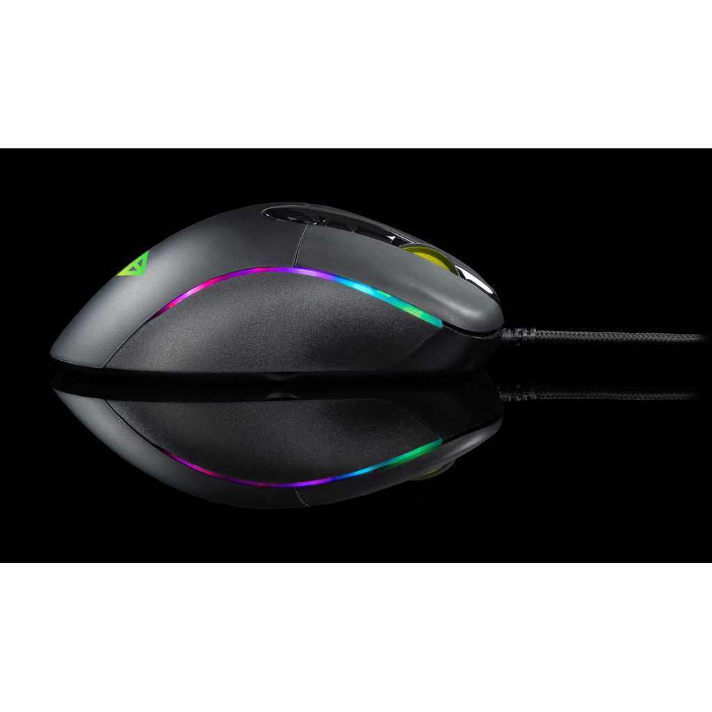 COSMIC BYTE Equinox Alpha Wired Ergonomic Gaming Mouse (5000DPI/7 Macro Buttons) (Black)