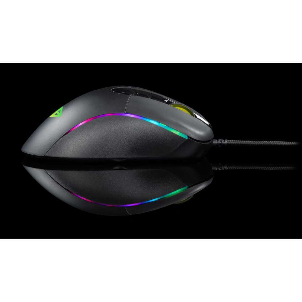 COSMIC BYTE Equinox Alpha Wired Ergonomic Gaming Mouse (5000DPI/7 Macro Buttons) (Black)