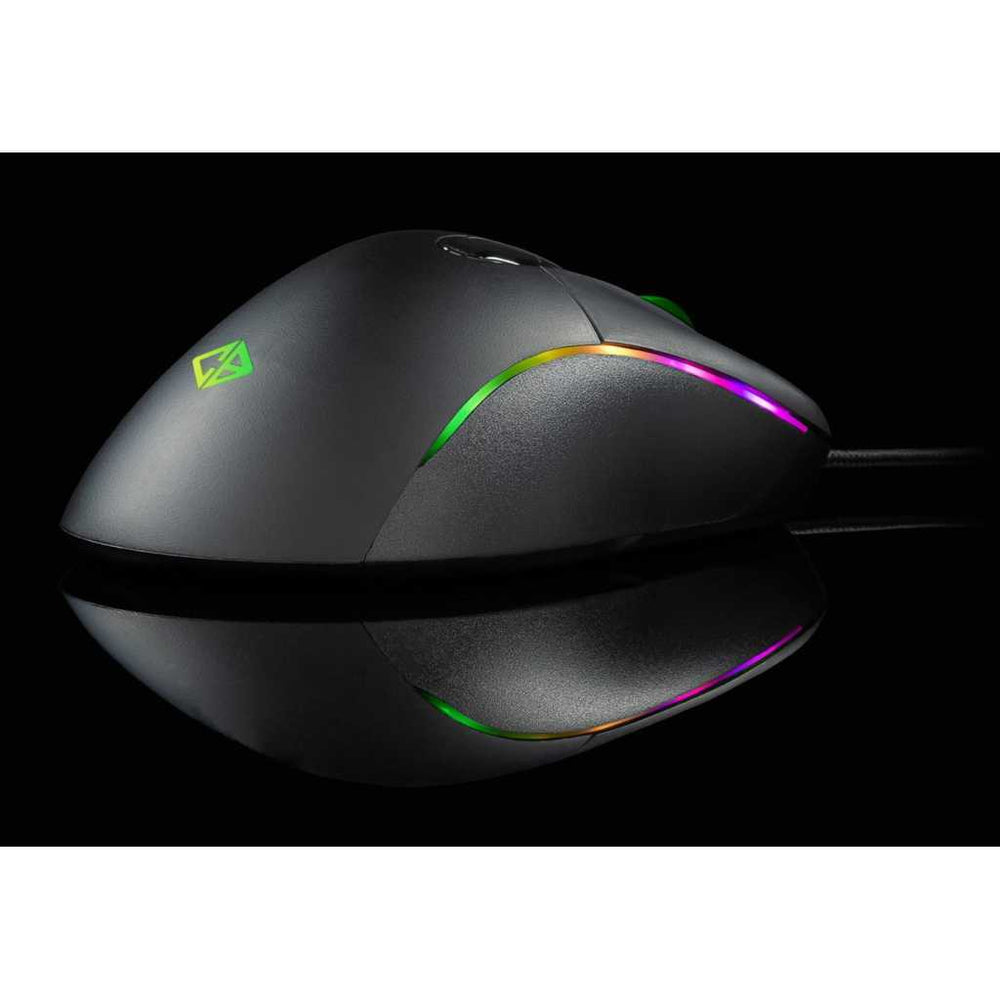 COSMIC BYTE Equinox Alpha Wired Ergonomic Gaming Mouse (5000DPI/7 Macro Buttons) (Black)