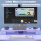 AULA F99 Tri-Mode 2.4G Wired BT Hot Swappable RGB Wireless Full Size Mechanical Blue White, Crescent Switch Gaming Keyboard
