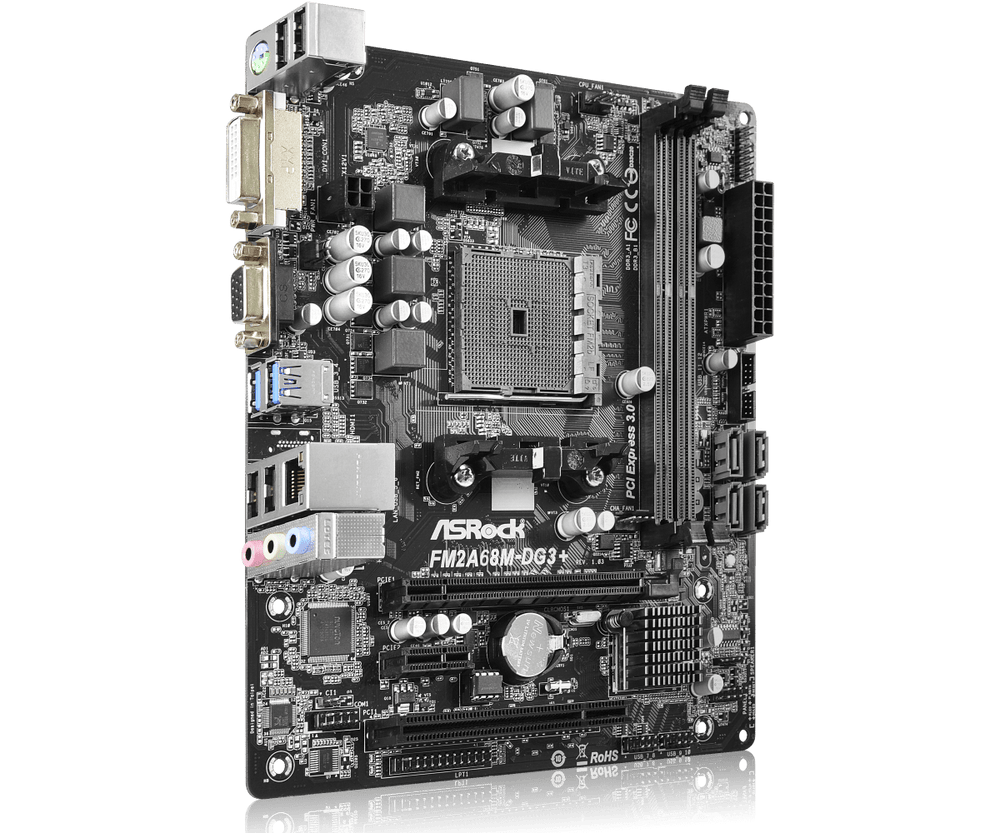 ASROCK FM2A68M-DG3+ DDR3 AMD Motherboard
