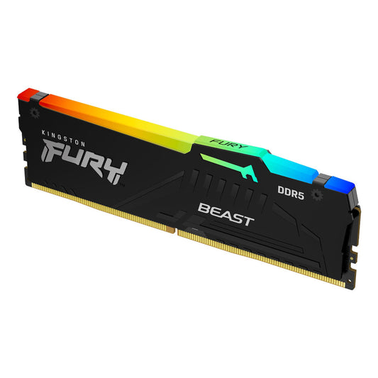 KINGSTON Fury Beast RGB 32GB ( 32GB x 1 ) 6000MHz DDR5 RAM ( Black ) ( CL30 )