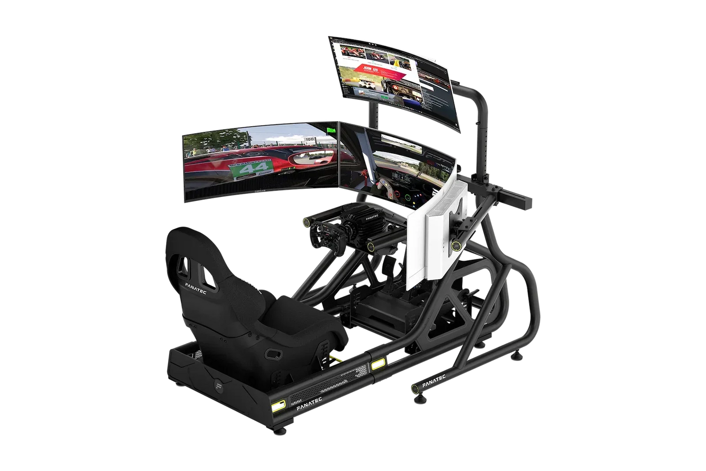Fanatec ClubSport Cockpit Monitor Stand Triple Monitor Expansion Kit, CRD-9060003-WW (Black)