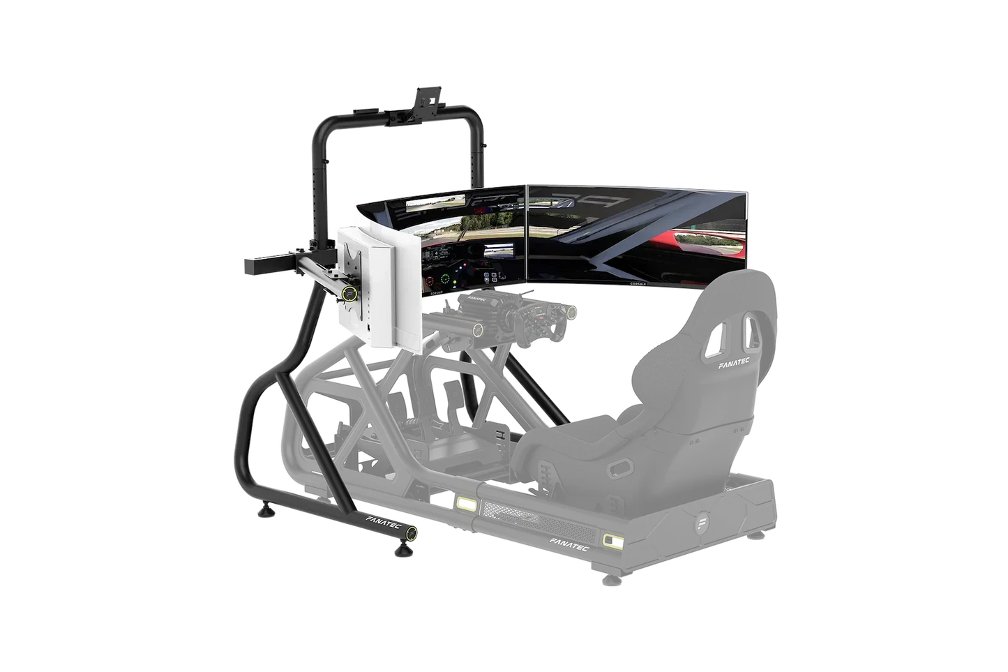 Fanatec ClubSport Cockpit Monitor Stand Triple Monitor Expansion Kit, CRD-9060003-WW (Black)