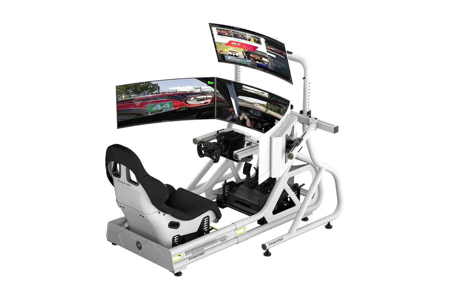 Fanatec ClubSport Cockpit Monitor Stand Triple Monitor Expansion Kit, CRD-9060004-WW (White)