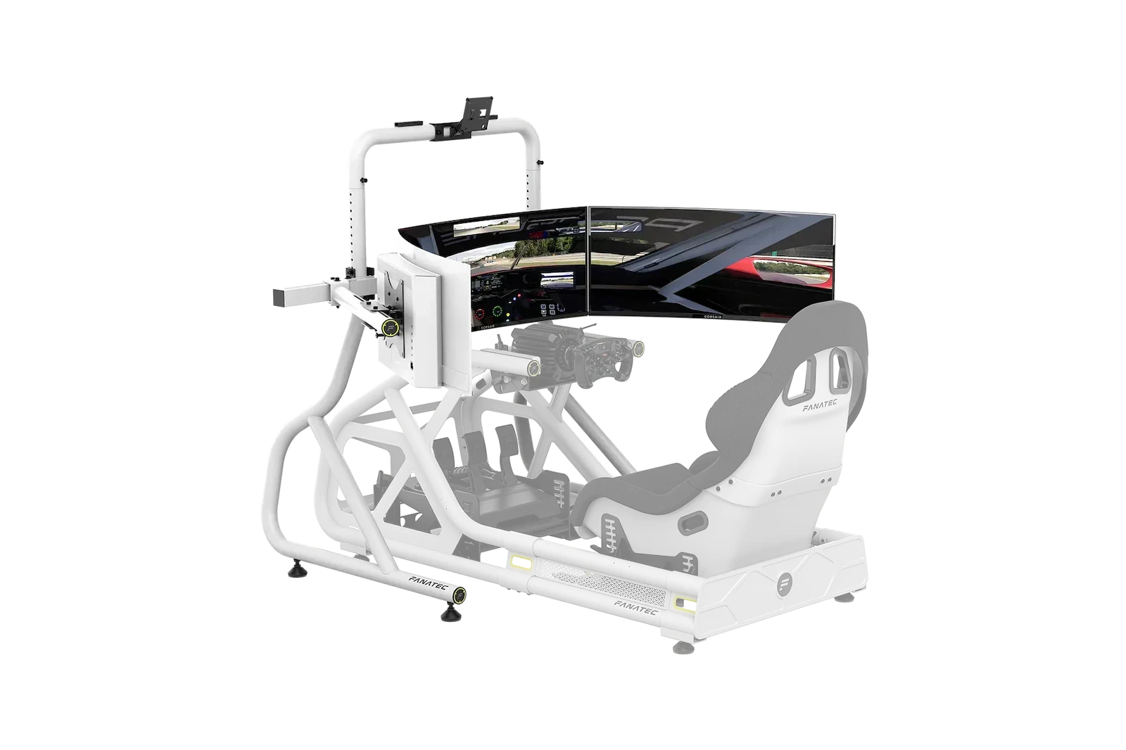 Fanatec ClubSport Cockpit Monitor Stand Triple Monitor Expansion Kit, CRD-9060004-WW (White)