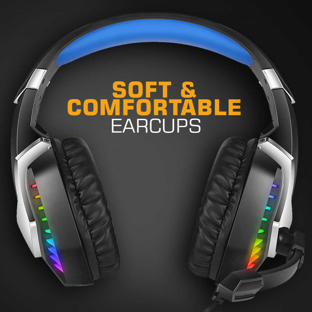 COSMIC BYTE G2050 RGB 3.5mm Wired Stereo Gaming Headphone With Mic ( Blue )