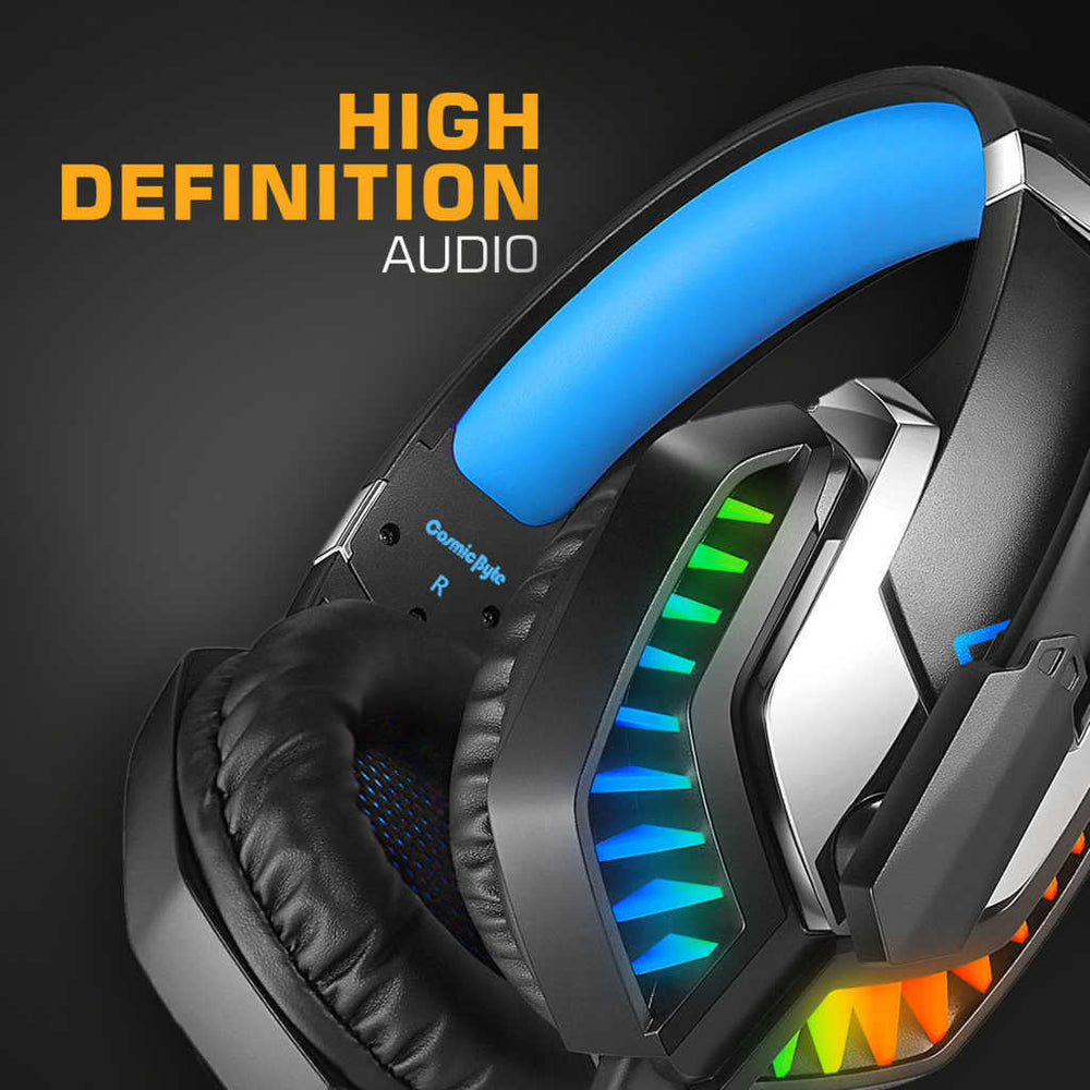 COSMIC BYTE G2050 RGB 3.5mm Wired Stereo Gaming Headphone With Mic ( Blue )