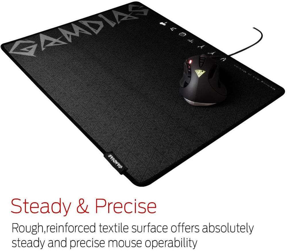 GAMDIAS NYX Control Large Black Mousepad