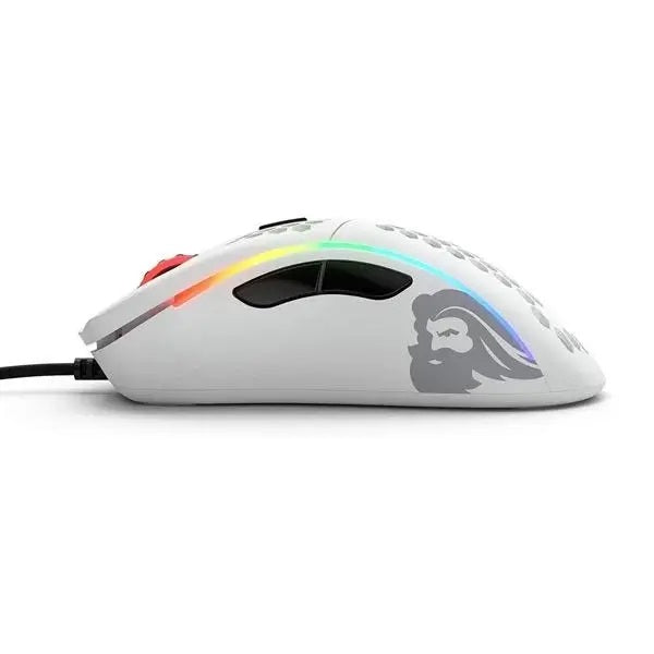 GLOROIUS Model O Wired Ambidextrous Gaming Mouse ( 12000DPI / 6 Macro Buttons ) ( Go-White ) (Matte White)