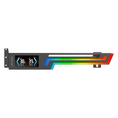 ANT ESPORTS GCB200 DIGITAL ADDRESSABLE RGB GRAPHICS CARD HOLDER (BLACK)