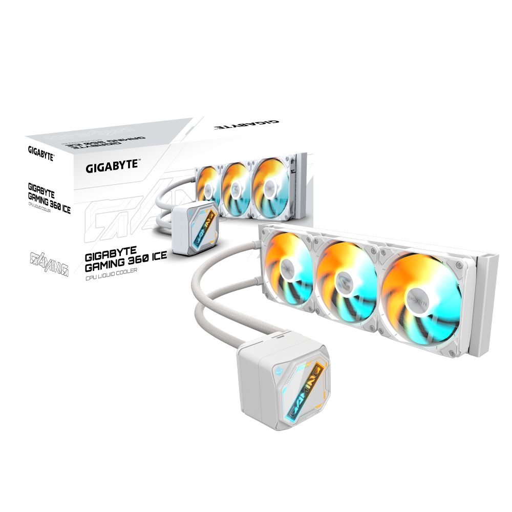 GIGABYTE Gaming Ice 360 ARGB 360mm CPU Liquid Cooler ( White )