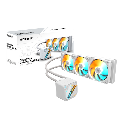 GIGABYTE Gaming Ice 360 ARGB 360mm CPU Liquid Cooler ( White )