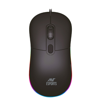 ANT ESPORTS GM40 OPTICAL RGB WIRED GAMING MOUSE - BLACK