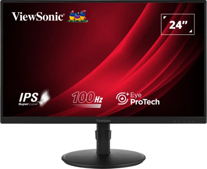 VIEWSONIC VA2408-HDJ 24" 100HZ 1080P FHD SUPERCLEAR IPS PANEL ANTI-GLARE MONITOR