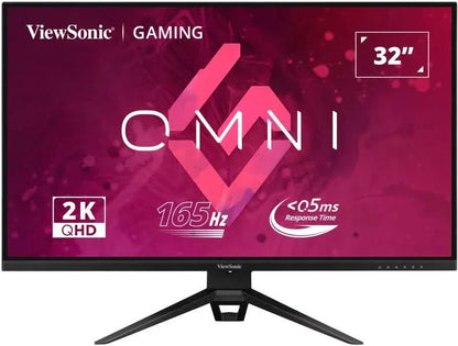 VIEWSONIC VX3219-2K-PRO-2 81.28 CM (32") QHD 2560X1440 IPS MONITOR | 165HZ | 0.5 MS RESPONSE TIME | DCI-P3 95%| SRGB 137% | 2- HDMI | 1 DP | FLICKER-FREE | EYE PROTECH | BLUE LIGHT FILTER