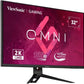 VIEWSONIC VX3219-2K-PRO-2 81.28 CM (32") QHD 2560X1440 IPS MONITOR | 165HZ | 0.5 MS RESPONSE TIME | DCI-P3 95%| SRGB 137% | 2- HDMI | 1 DP | FLICKER-FREE | EYE PROTECH | BLUE LIGHT FILTER