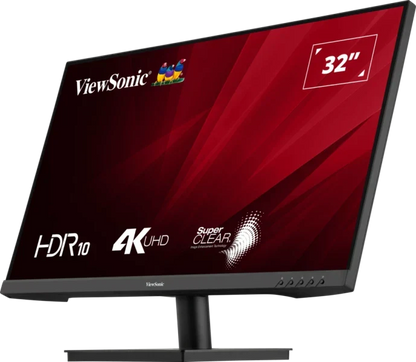 VIEWSONIC VA3208-4K-MHD (81.28CM) 32 INCH 4K UHD 3840X 2160 WITH BUILT-IN SPEAKERS, HDR10, SRGB 104%, EYE PROTECH, SUPERCLEAR VA PANEL, HDMI AND DISPLAYPORT