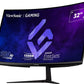 VIEWSONIC OMNI CURVED GAMING MONITOR VX3218-PC-MHD 32 INCH (81.28 CM) LED 1920 X 1080 PIXELS, VA PANEL FULL HD, 300 NITS, 165HZ, 1MS, 1500R CURVE, AMD ADAPTIVE SYNC, DUAL SPEAKERS, HDMI 1.4 X 2, BLACK