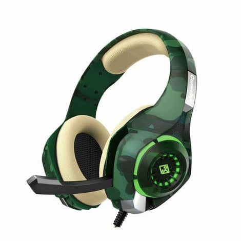COSMIC BYTE GS410 RGB 3.5mm Wired Stereo Gaming Headphone With Mic (Camo Green)