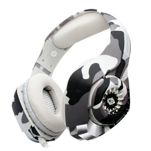 COSMIC BYTE GS410 RGB 3.5mm Wired Stereo Gaming Headphone With Mic (Camo Grey)