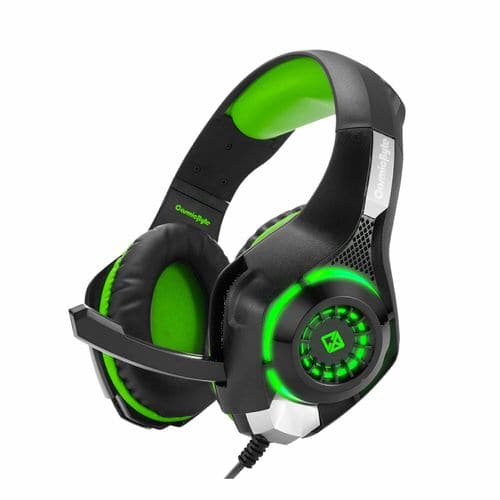 COSMIC BYTE GS410 3.5mm Wired Stereo Gaming Headphone With Mic ( Green )
