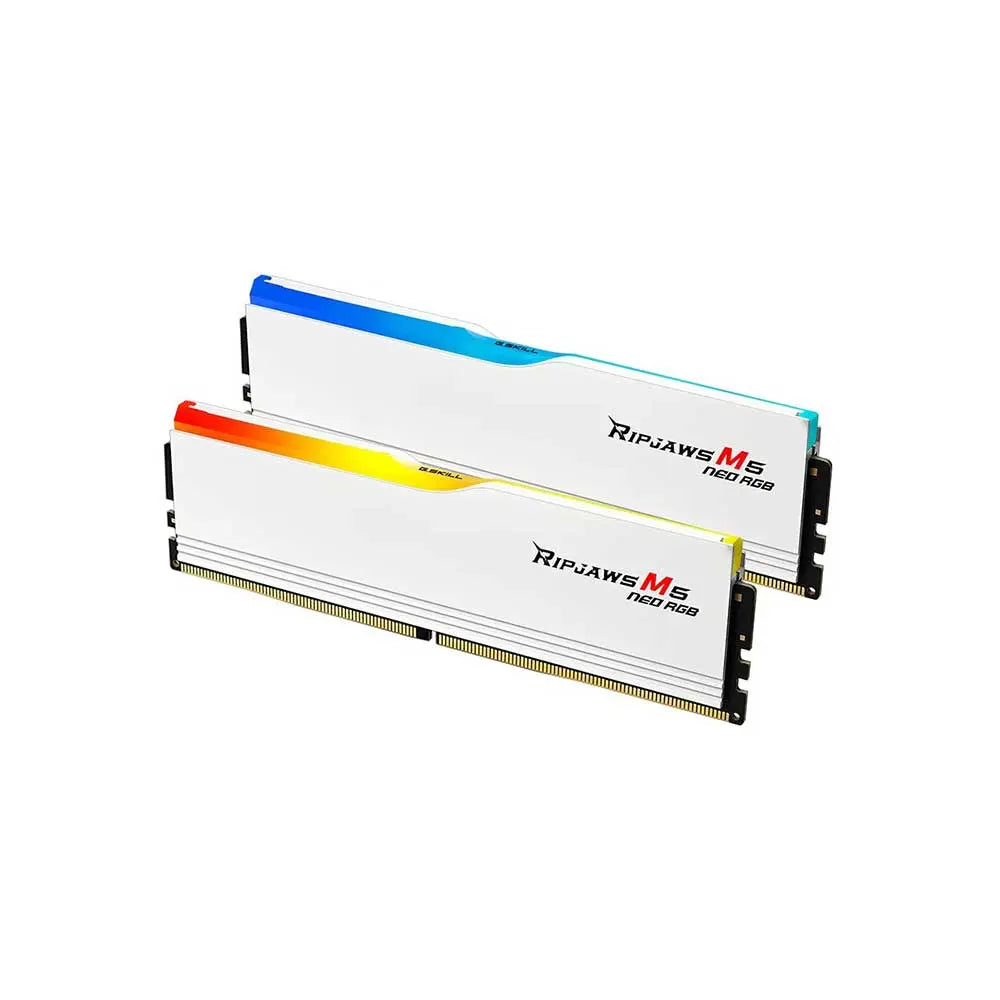 G.SKILL Ripjaws M5 Neo RGB 32GB (16GBx2) 6000MHz DDR5 Desktop RAM (White) ( CL36 )