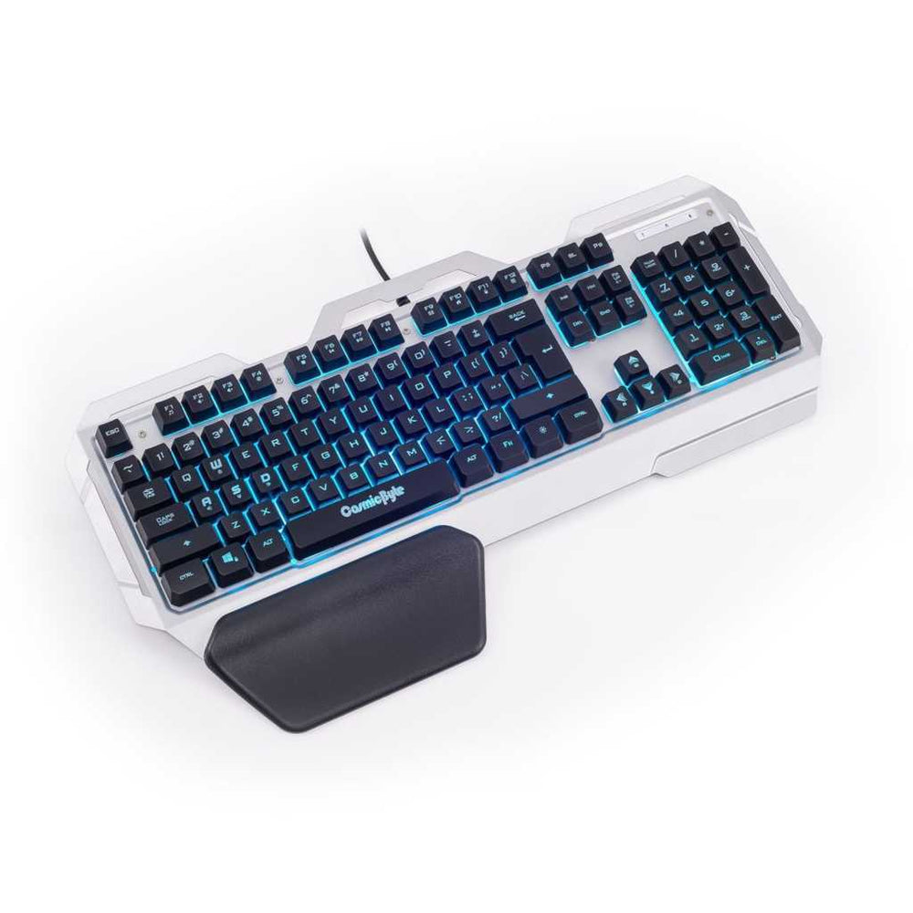 COSMIC BYTE CB-GK-06 Galactic Full Size Membrane Wired Gaming Keyboard ( Black / Silver )
