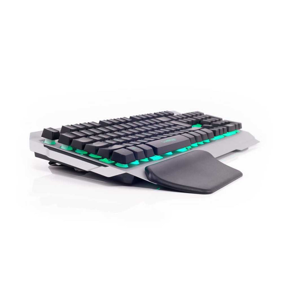 COSMIC BYTE CB-GK-06 Galactic Full Size Membrane Wired Gaming Keyboard ( Black / Silver )