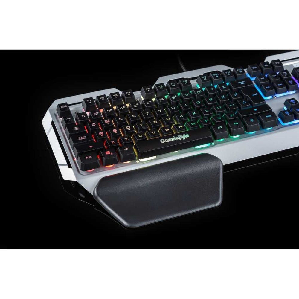COSMIC BYTE CB-GK-06 Galactic Full Size Membrane Wired Gaming Keyboard ( Black / Silver )