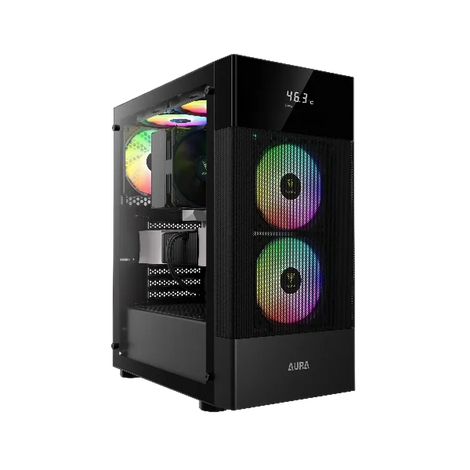 GAMDIAS Aura GC5 ATX ARGB Mid Tower Cabinet ( Black )