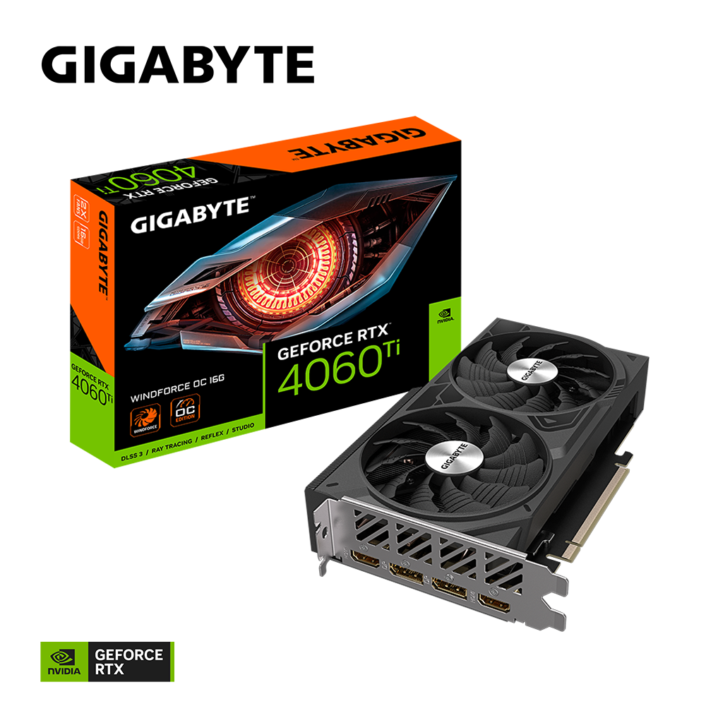 GIGABYTE GeForce RTX 4060 Ti WindForce OC 16GB Nvidia Graphic Card