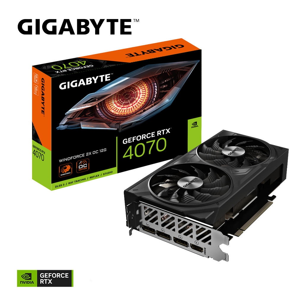 GIGABYTE GeForce RTX 4070 WindForce 2X OC V2 12GB Nvidia Graphic Card