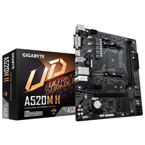 GIGABYTE A520M H DDR4 AMD Motherboard