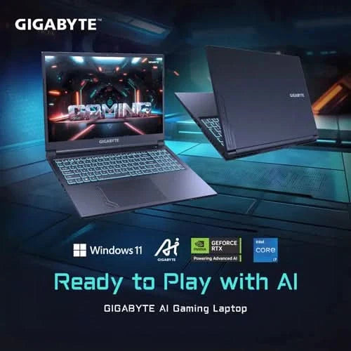 Gigabyte G6 KF-H3IN894KH, 13th Gen Intel Core i7-13620H Processor, 8GBx2 DDR5 Ram, 1TB M.2 NVMe SSD, NVIDIA GeForce RTX 4060, 8GB GDDR6, 16 Inch, WUXGA Gaming Laptop